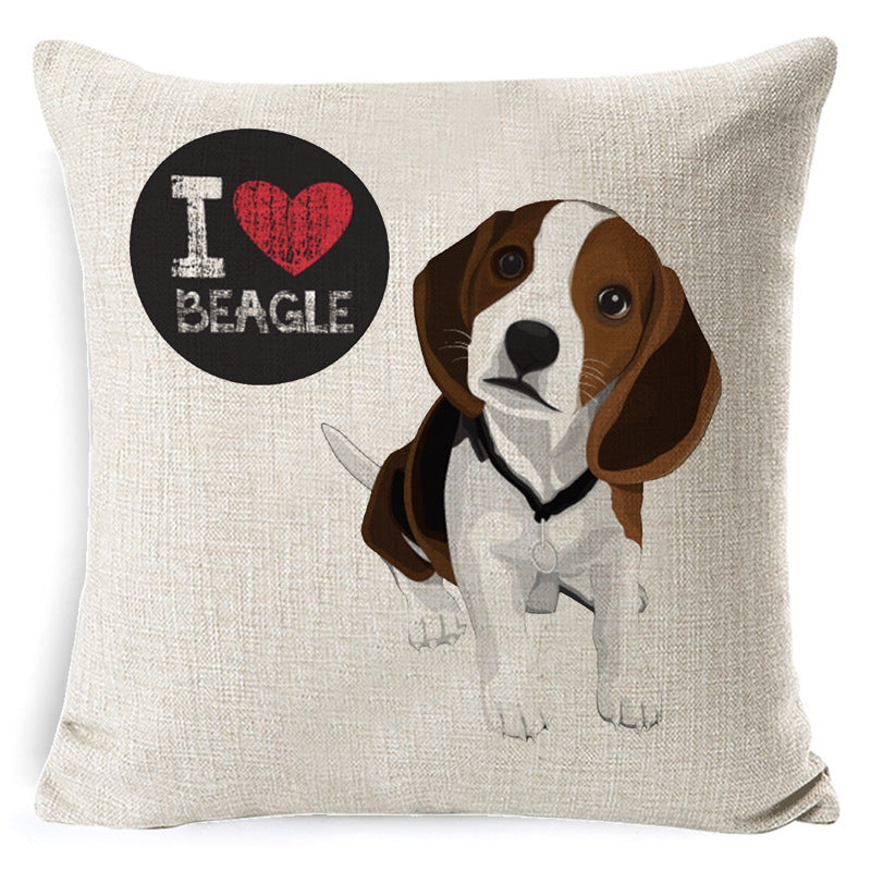 Dog cartoon pillow