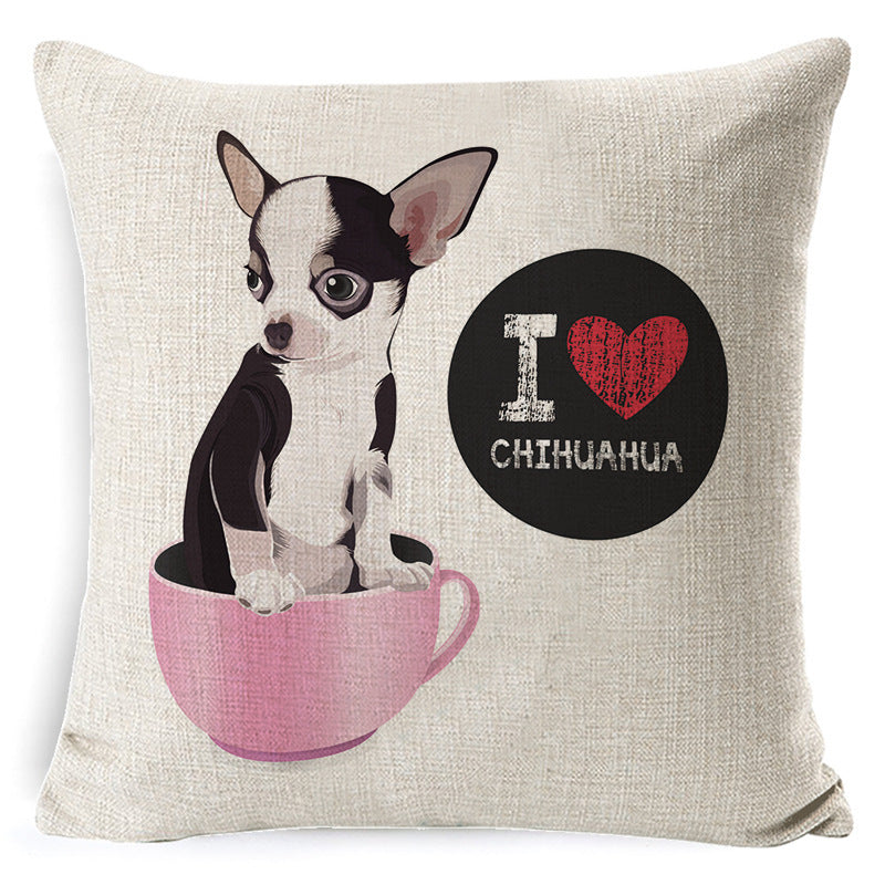 Dog cartoon pillow