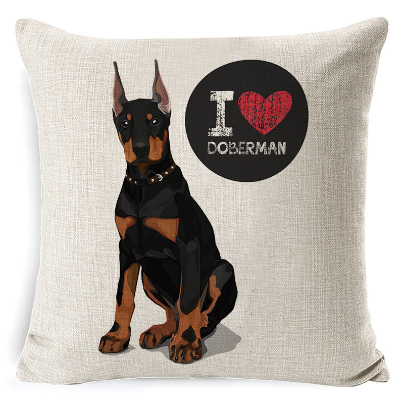 Dog cartoon pillow