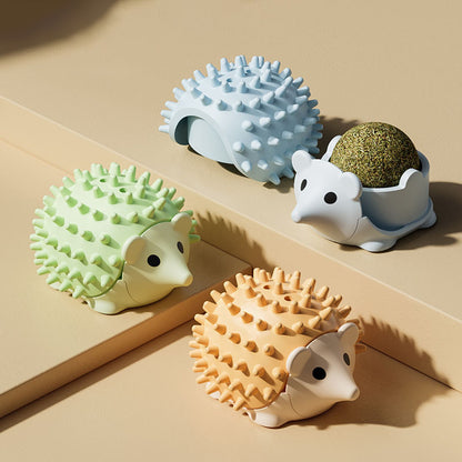 cat grooming wall and floor