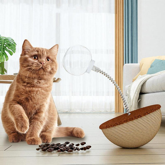 Interactive, Auto-Balancing Cat Food Dispenser.