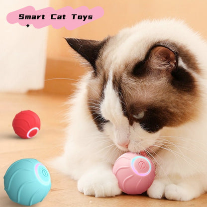 Touch Activated, Automatically Bouncing, Smart Cat Toy. Battery Powered Interactive Cat Toy.