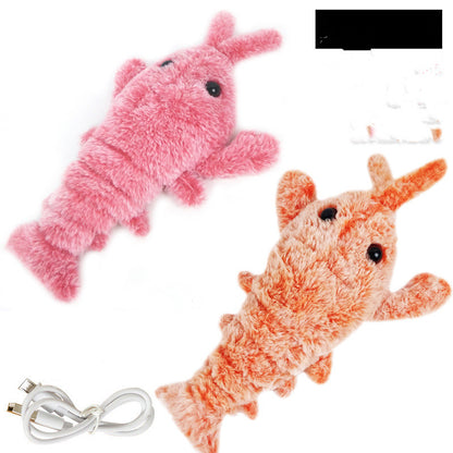 Toy for Cats, USB Chargeable Jumping Shrimp, Funny, Interactive Cat Toy