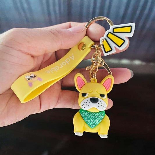 Funny French Bulldog KeyChain